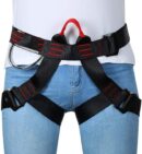 IBS Climbing Safety Harness Belt Seat Belts for Tree Climbing Outdoor Training Caving Rock Climbing Rappelling and Fall Protection, Climbing, and Industrial Use for Women Man