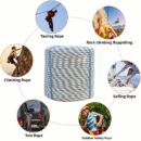 White Tech Climbing Rope (8MM, 100 MTR) 13KN Breaking Strength
