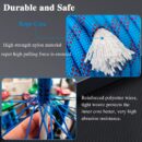 Todi Mills 10.5MM Static Rope Polyamide Nylon Climbing Rope High Strength Outdoor Rope for Rock Climbing Hiking Camping Swing 23KN Breaking Strength