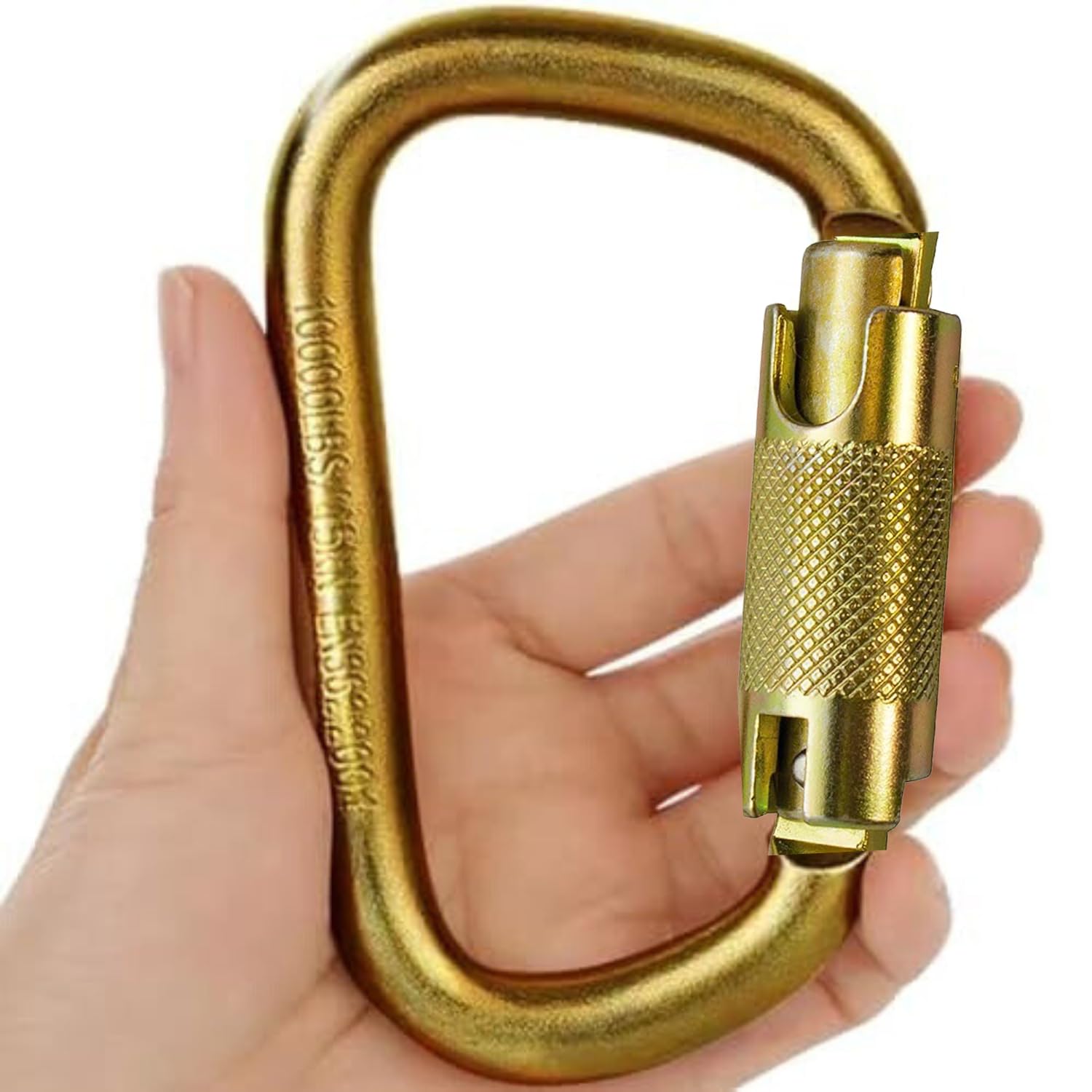 IBS Heavy-Duty Climbing Carabiner 23KN Twist Auto Locking Karabiner Snap Hook Clip with Quick Lock Mechanism | Ideal for Rock Climbing, Hiking, & Outdoor Activities Rappelling