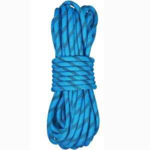 Todi Mills Polyamide Nylon Climbing Rope (Blue, 10.5 mm, 50 mtr) High Strength Outdoor Rope for Rock Climbing Hiking Camping Swing 23KN Breaking Strength