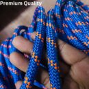 Todi Mills 10.5MM Static Rope Polyamide Nylon Climbing Rope High Strength Outdoor Rope for Rock Climbing Hiking Camping Swing 23KN Breaking Strength