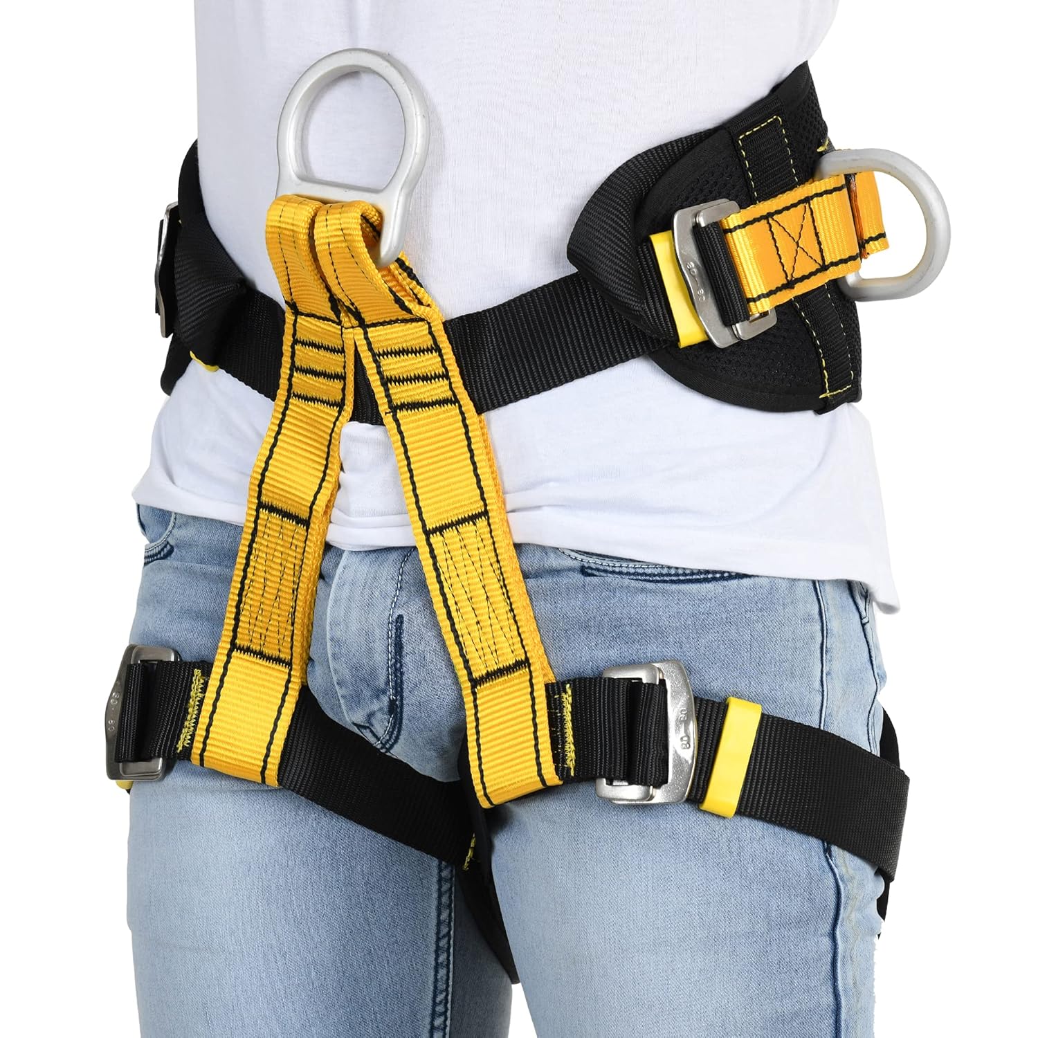 IBS Adjustable Half Body Industrial Safety Harness Belt For Construction Height Ideal For Climbing, Fall Protection - Image 2