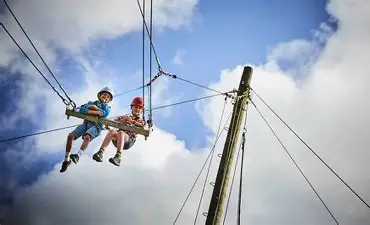 White Tech Human Giant Swing Setup