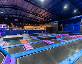 White Tech Indoor Trampoline Park
