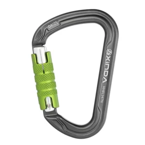 Xinda H-Series D-Shaped Auto-Locking Main Carabiner – Mountaineering, Rock Climbing, Rappelling Safety Hook, Caving Equipment Connector