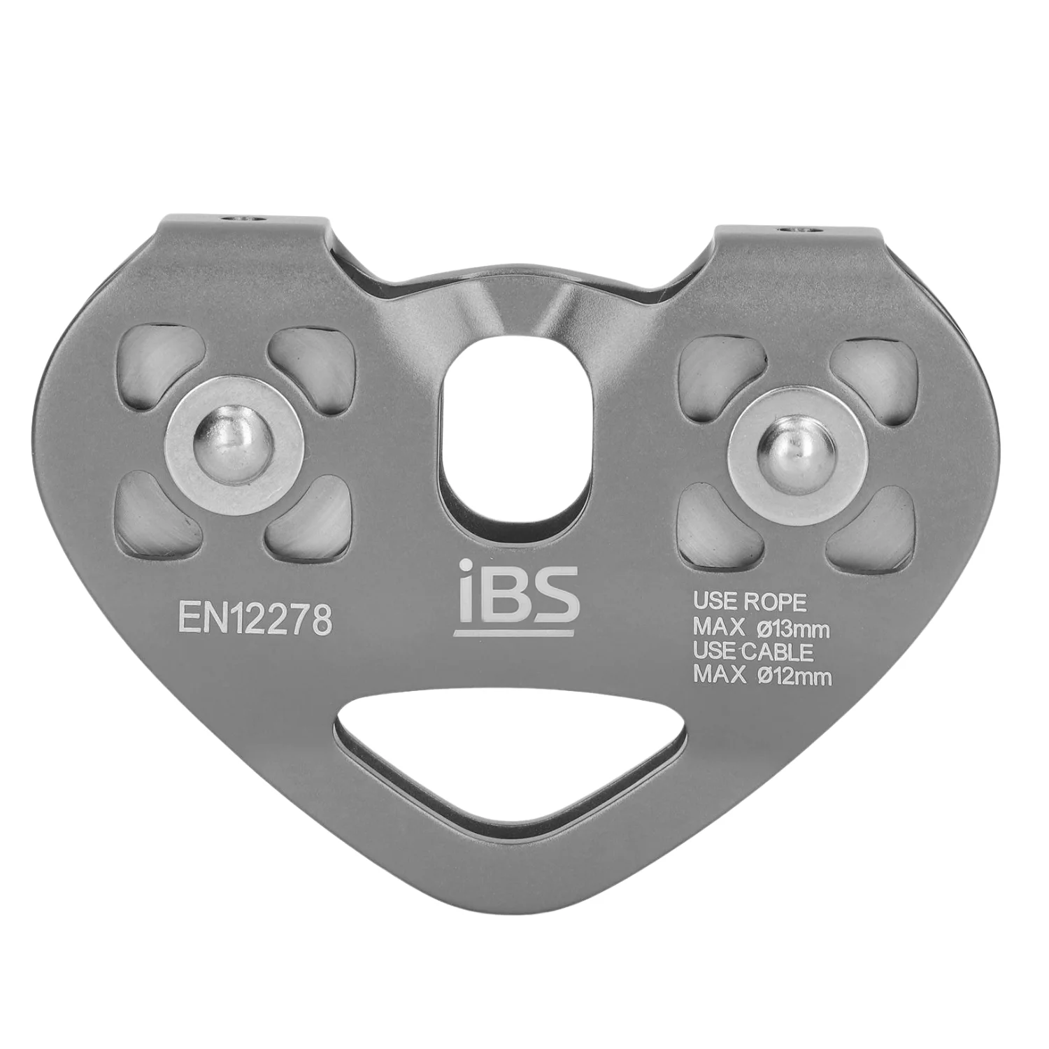 IBS Tendom Pulley Zipline Pulley 30KN Trolley Rescue Double Pulley | Heavy-Duty Aluminium Alloy