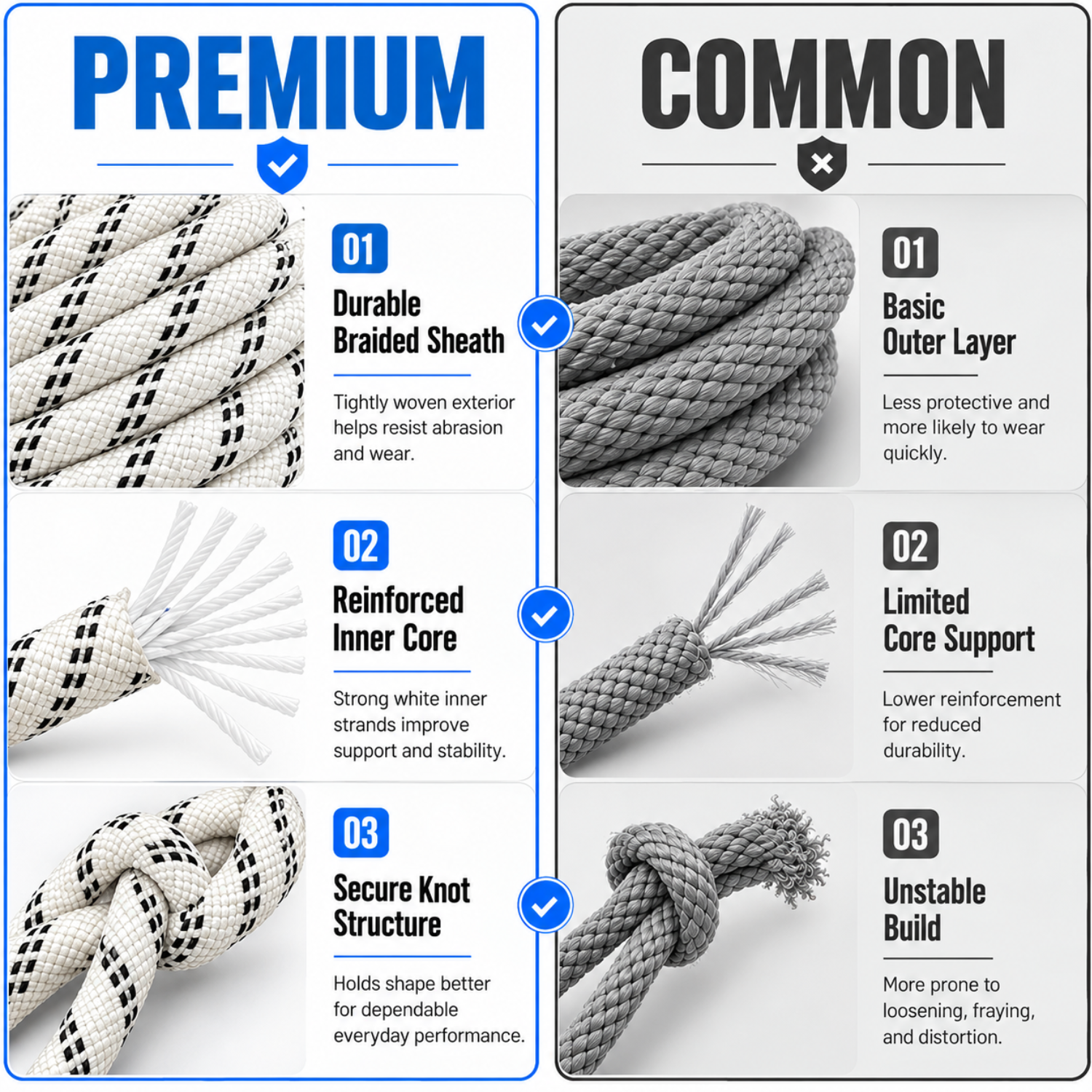 IBS Kernmantle Rope Static Rope 10.5mm, Static Rope,100% Polyamide Nylon - Image 4