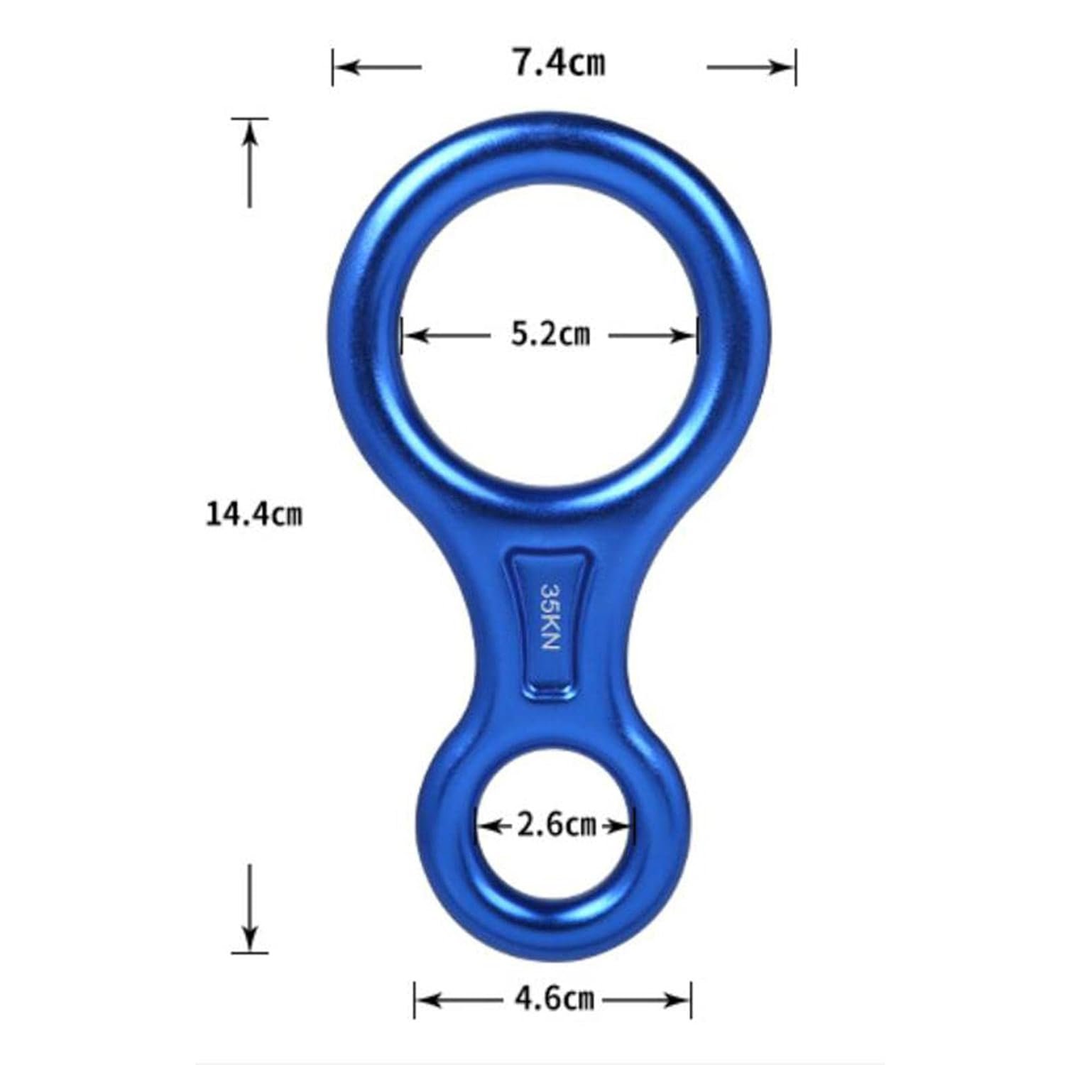 XINDA Outdoor High-Altitude Descender — Figure 8 Descender for Mountaineering, Rock Climbing, Rescue, and Rappelling