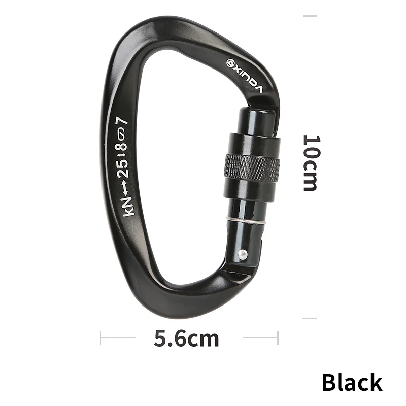 Xinda Professional Screw Lock Climbing Carabiner (XDQ9628Blue) - Image 4