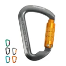 XINDA D-Shaped Main Carabiner – Heavy-Duty Locking Hook for Outdoor Climbing, Rappelling, and High-Altitude Work Safety Gear