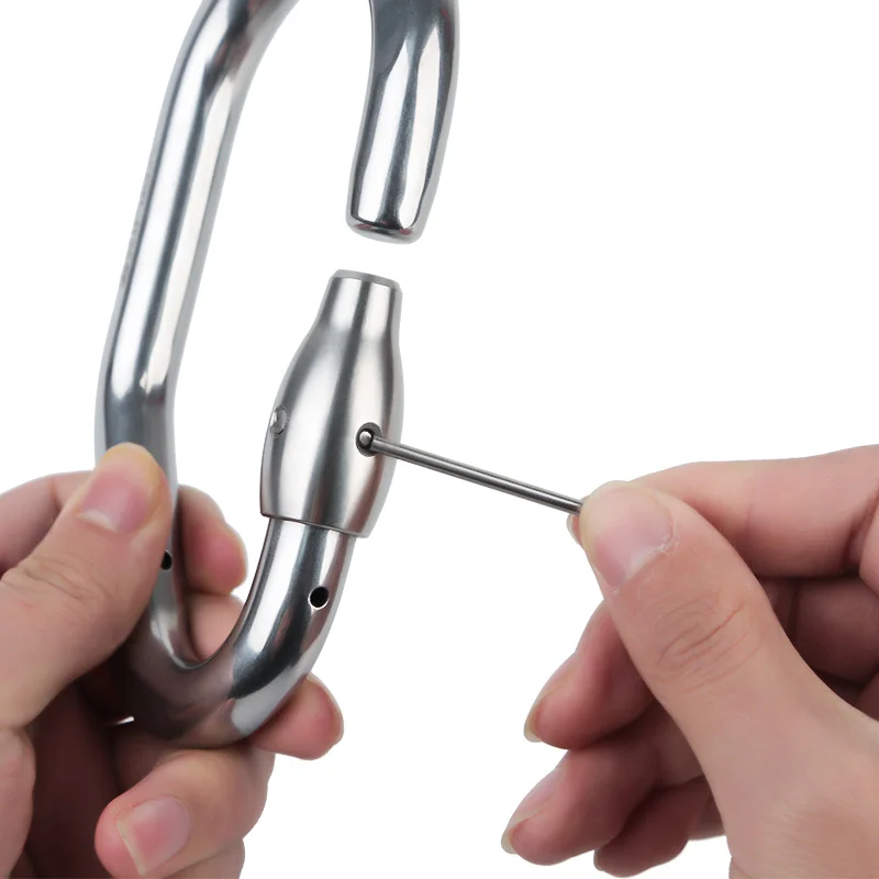 Xinda Stainless Steel Main Carabiner for Jungle Crossing, Via Ferrata, Expansion Training,Tree Adventure Continuous Protection, Non-Detachable - Image 3