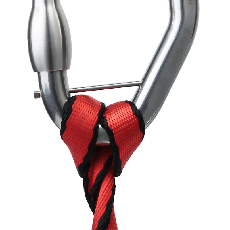 Xinda Stainless Steel Main Carabiner for Jungle Crossing, Via Ferrata, Expansion Training,Tree Adventure Continuous Protection, Non-Detachable - Image 4